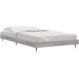 vidaXL Bettgestell Grau Sonoma 100x200 cm Holzwerkstoff