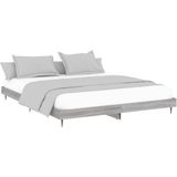 Bettgestell Grau Sonoma 120x200 cm Holzwerkstoff Vidaxl
