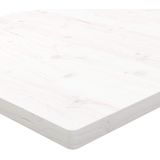 vidaXL - Bureaublad - Wit - Massief Grenenhout - 100x60x2,5 cm