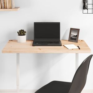 vidaXL Bureaublad 80x40x2,5 cm massief grenenhout