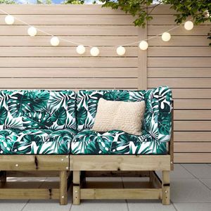 Ecksofa mit Kissen Kiefernholz Imprägniert Vidaxl