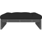 Gartenhocker Grau 120x80 cm Massivholz Kiefer Vidaxl