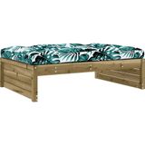 vidaXL - Tuinvoetenbank - 120x80 - cm - geïmpregneerd - grenenhout