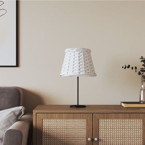 vidaXL - Lampenkap - Ø15x12 - cm - wicker - wit