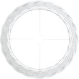 vidaXL - Lampenkap - Wit - Ø40x26 cm - Wicker