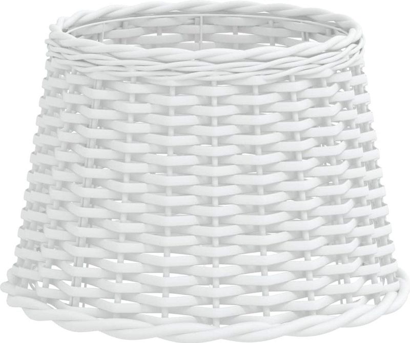 vidaXL - Lampenkap - Wit - Ø40x26 cm - Wicker