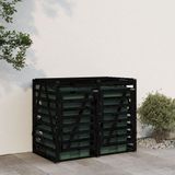 VidaXL-Containerberging-dubbel-massief-grenenhout-zwart