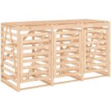 vidaXL-Containerberging-drievoudig-massief-grenenhout