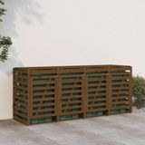 vidaXL Containerberging viervoudig massief grenenhout honingbruin