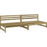 Garten-Mittelsofas 2 Stk. 120x80 cm Kiefernholz Imprägniert Vidaxl