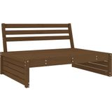 Garten-Mittelsofa Honigbraun 120x80 cm Massivholz Kiefer Vidaxl