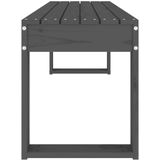 vidaXL Gartenbank Grau 110x38x45 cm Massivholz Kiefer