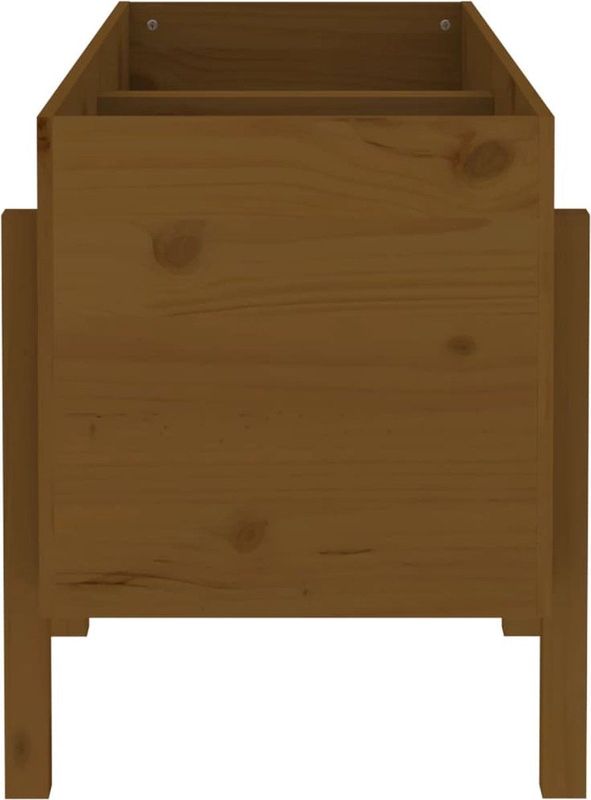 Hochbeet Honigbraun 121x50x57 cm Massivholz Kiefer Vidaxl