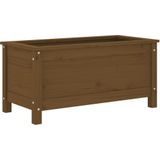 vidaXL Pflanzkübel Honigbraun 82,5x40x39 cm Massivholz Kiefer