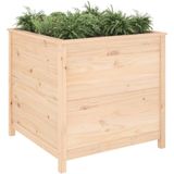 vidaXL Plantenbak 82,5x82,5x78 cm massief grenenhout