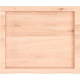 Vidaxl - Wandregal 60x50x(2-4) cm Massivholz Eiche Unbehandelt