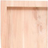 vidaXL Wandregal 180x50x(2-4) cm Massivholz Eiche Unbehandelt