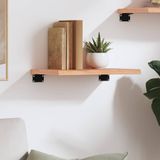Vidaxl - Wandregal Hellbraun 40x30x2 cm Massivholz Eiche Behandelt