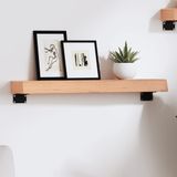 Vidaxl - Wandregal Hellbraun 60x10x6 cm Massivholz Eiche Behandelt