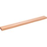vidaXL Wandregal Hellbraun 100x10x4 cm Massivholz Eiche Behandelt