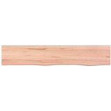 Vidaxl - Wandregal Hellbraun 100x20x4 cm Massivholz Eiche Behandelt