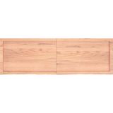vidaXL Wandregal Hellbraun 160x50x(2-6) cm Massivholz Eiche Behandelt
