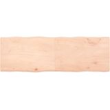 vidaXL Tischplatte 180x60x(2-4) cm Massivholz Unbehandelt Baumkante