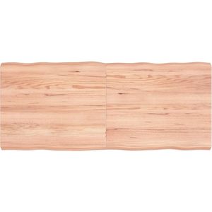 vidaXL Tischplatte 140x60x(2-6) cm Massivholz Behandelt Baumkante