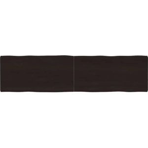 vidaXL Tischplatte 160x40x(2-4) cm Massivholz Behandelt Baumkante
