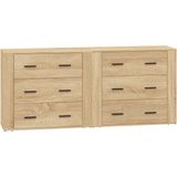 Vidaxl - Sideboards 2 Stk. Sonoma-Eiche Holzwerkstoff