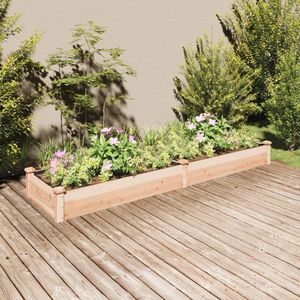 Plantenbak Verhoogd  - Vurenhout /  240 x 60 x 25 cm / Naturel