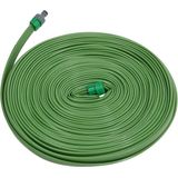 VidaXL Sproeislang 3-Pijps PVC 7,5m Groen - Tuinbewatering