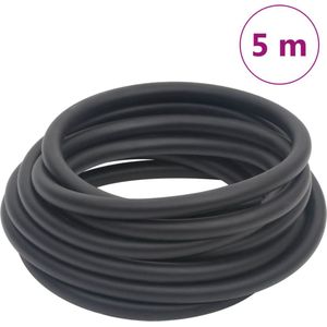 vidaXL - Luchtslang - hybride - 0,6'' - 5 - m - rubber - en - PVC - zwart