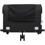 vidaXL Fahrradanhänger Schwarz 45 kg Eisen