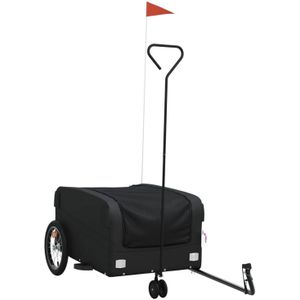 vidaXL - Fietstrailer - 45 - kg - ijzer - zwart