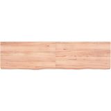 Waschtischplatte Hellbraun 120x30x(2-6) cm Massivholz Behandelt Vidaxl