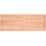 vidaXL Waschtischplatte Hellbraun 140x50x(2-6) cm Massivholz Behandelt