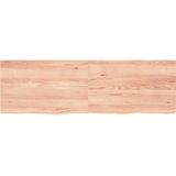 Waschtischplatte Hellbraun 160x50x(2-4) cm Massivholz Behandelt Vidaxl