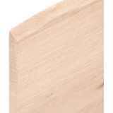 vidaXL Tafelblad 60x50x2 cm onbehandeld massief eikenhout