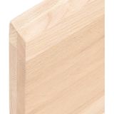 vidaXL Tafelblad 60x50x(2-4) cm onbehandeld massief eikenhout