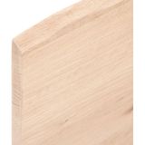 vidaXL Tafelblad 60x60x2 cm onbehandeld massief eikenhout