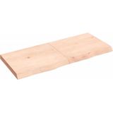 Vidaxl - Tischplatte 120x50x(2-6) cm Massivholz Eiche Unbehandelt