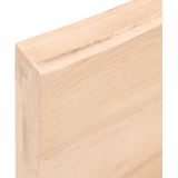 vidaXL Tafelblad 180x50x(2-6) cm onbehandeld massief eikenhout