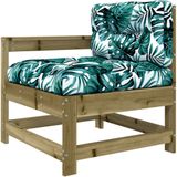 Vidaxl - 5-tlg. Garten-Lounge-Set mit Kissen Imprägniertes Kiefernholz