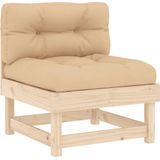 vidaXL 7-tlg. Garten-Lounge-Set mit Kissen Massivholz