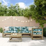 6-tlg. Garten-Lounge-Set mit Kissen Imprägniertes Kiefernholz vidaXL
