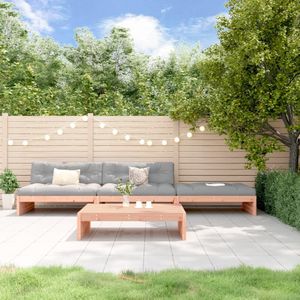 Vidaxl - 4-tlg. Garten-Lounge-Set mit Kissen Massivholz Douglasie