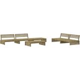Vidaxl - 6-tlg. Garten-Lounge-Set mit Kissen Imprägniertes Kiefernholz