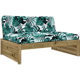 Vidaxl - 6-tlg. Garten-Lounge-Set mit Kissen Imprägniertes Kiefernholz