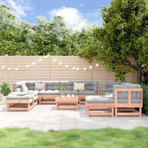 vidaXL - 11-delige - Loungeset - massief - douglashout